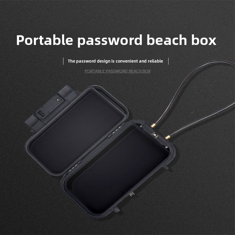 Portable Waterproof Beach Storage Box with Password Lock