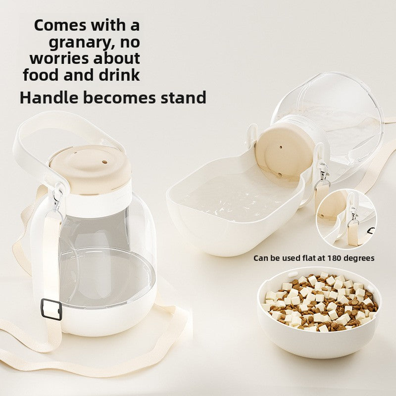 Portable Pet Water Bottle with Bowl