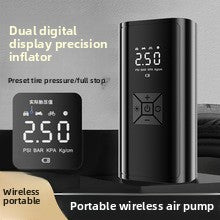 Portable Digital Car Tire Inflator with Power Bank Function