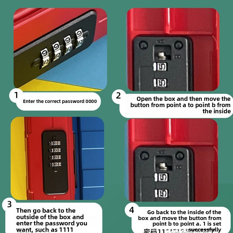 Portable Waterproof Beach Storage Box with Password Lock