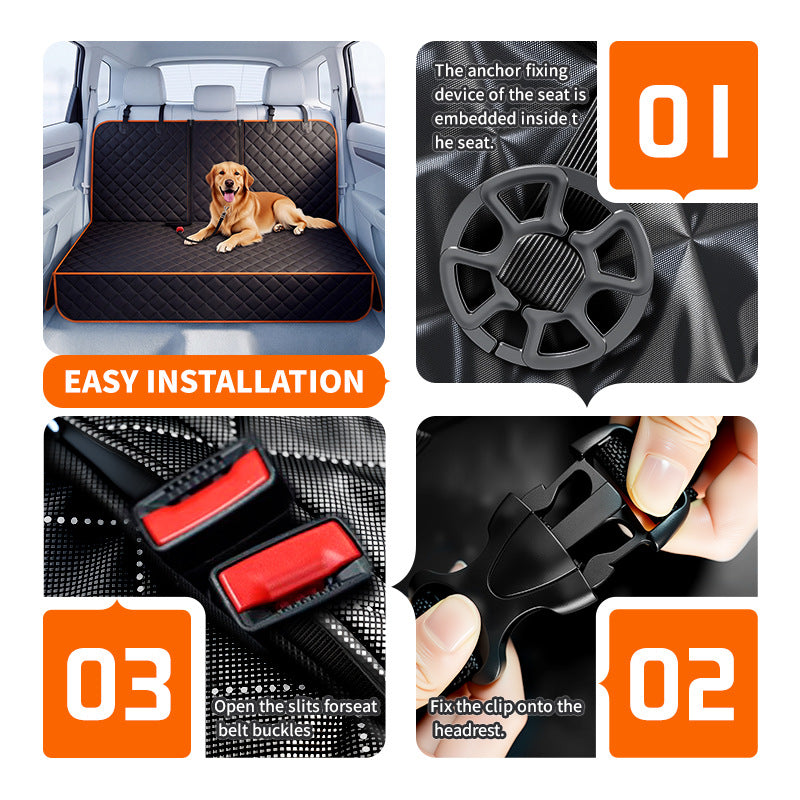 Waterproof Pet Car Backseat Cover