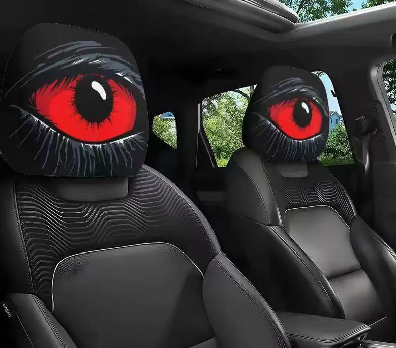 Elastic Double-Sided Car Headrest Cover