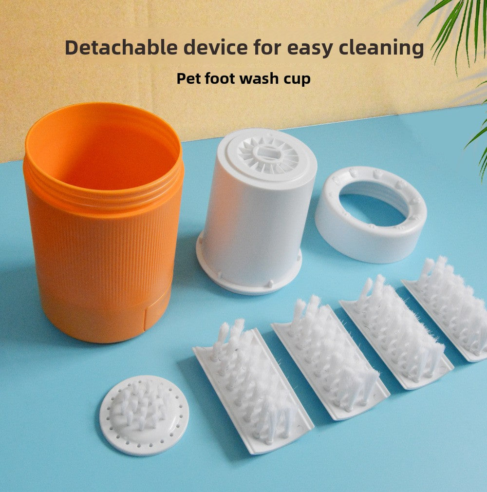 Pet foot washing cup