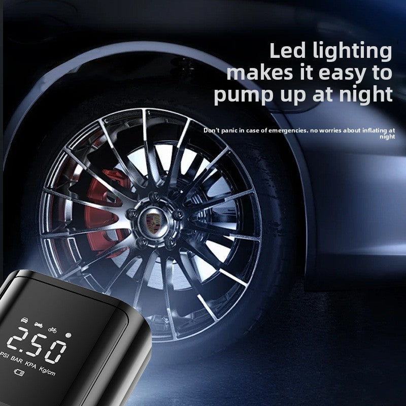 Portable Digital Car Tire Inflator with Power Bank Function