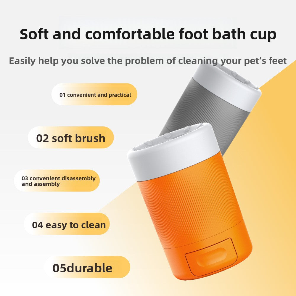 Pet foot washing cup